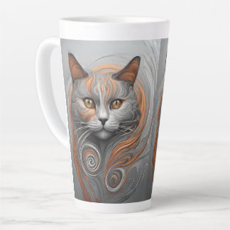 Caneca De Café Latte Na moda de Gato Gato-Gato-Gato-de-café