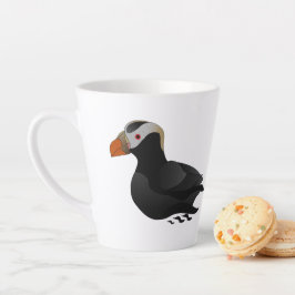 Caneca De Café Latte Nadação Adorável de Puffin Prequeijado