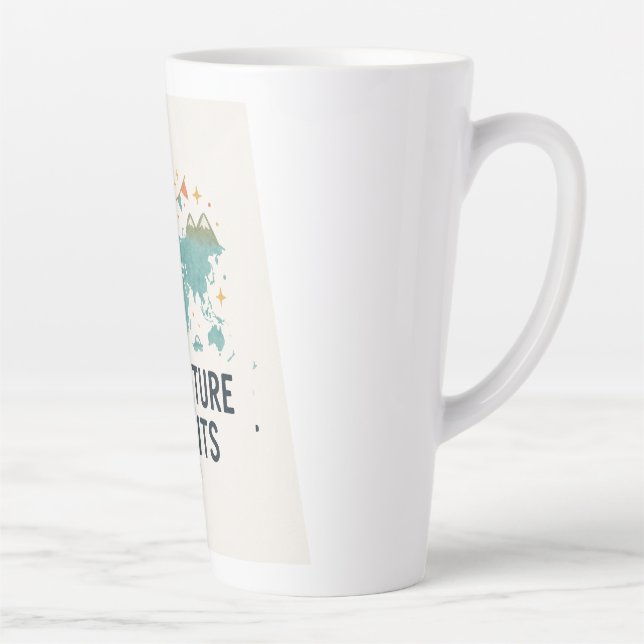 Caneca De Café Latte Não fale antes do café - minha taberna feliz (Direita)