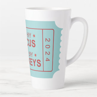 Caneca De Café Latte Não Meu Circo, Não Meus Macacos De Altura