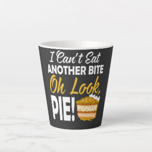 Caneca De Café Latte Não posso comer outra mordida Oh, olha, um dia en