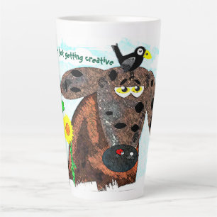 Caneca De Café Latte Não Tédio sendo criativo