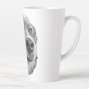 Caneca De Café Latte Nariz a Coração