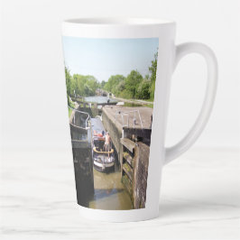 CANECA DE CAFÉ LATTE NARROWBOATS CANAIS