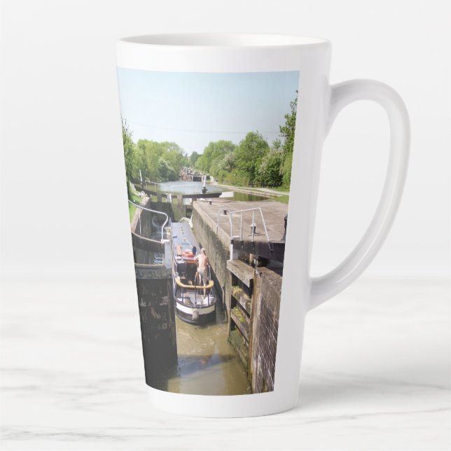 CANECA DE CAFÉ LATTE NARROWBOATS CANAIS (Direita)