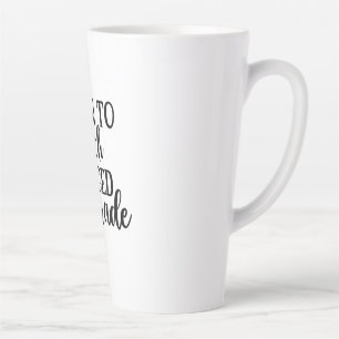 Caneca De Café Latte Nascer De Arte Do Professor Para Ensino Forçado A