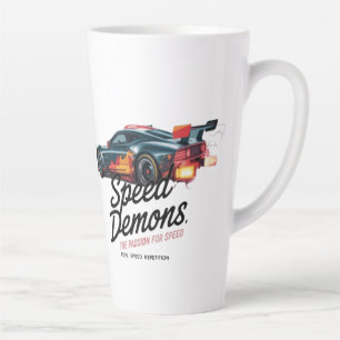 Caneca De Café Latte Nascido para Correr, Forçado a Trabalhar