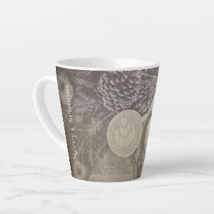 Caneca De Café Latte Natais vintages Motif com cookies e café