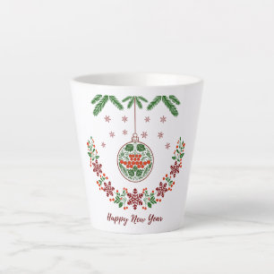 Caneca De Café Latte Natal