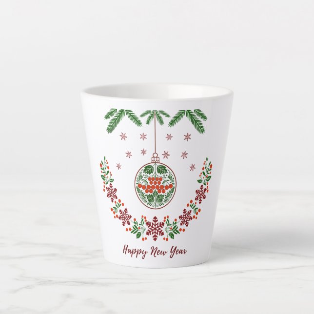 Caneca De Café Latte Natal  (Frente)