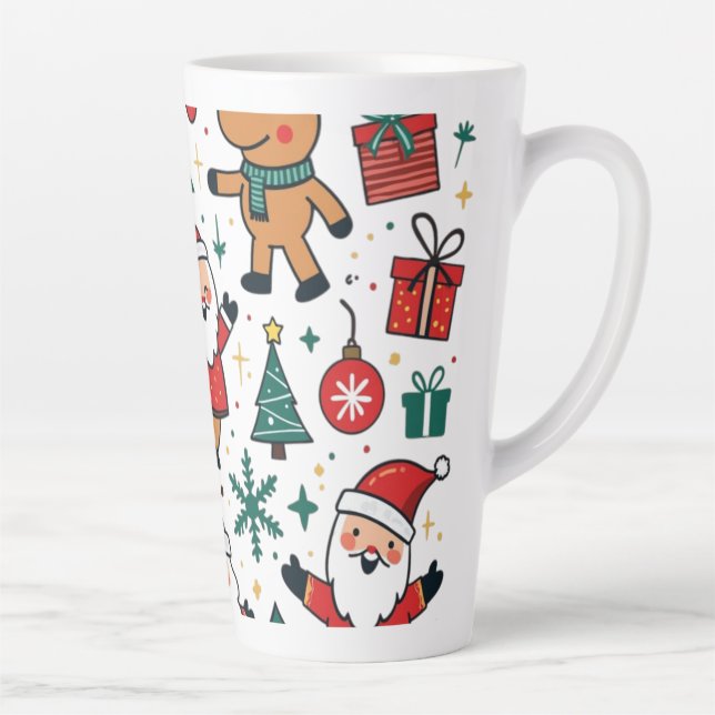 Caneca De Café Latte Natal 2024 (Direita)