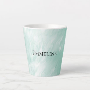 Caneca De Café Latte Natal da Casa Branca Chic