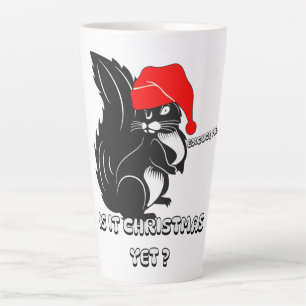 Caneca De Café Latte natal de esquilo, já é Natal?