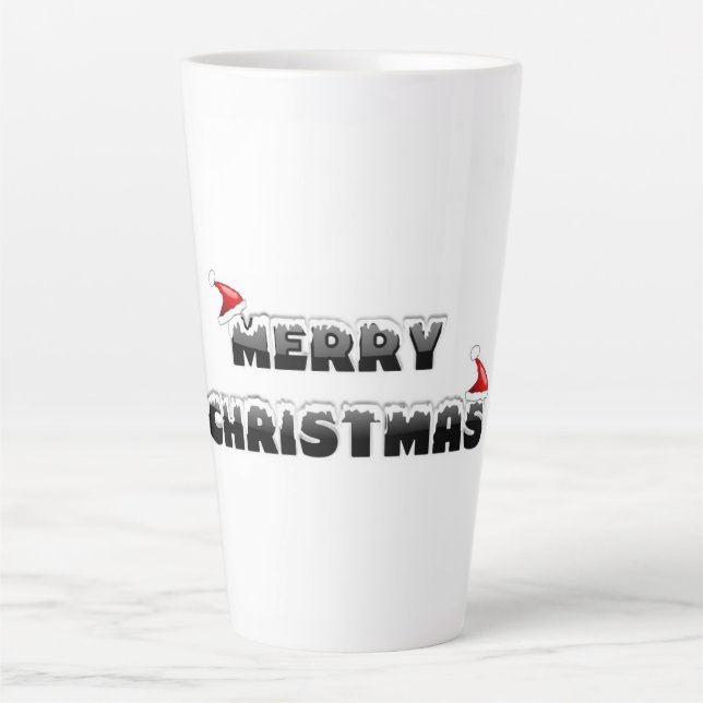 CANECA DE CAFÉ LATTE NATAL DE MERRY NEVY (Frente)