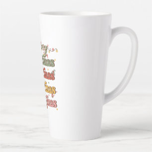 Caneca De Café Latte Natal feliz para o Xmas
