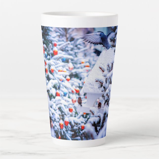 Caneca De Café Latte Natal I dyll linda (Frente)