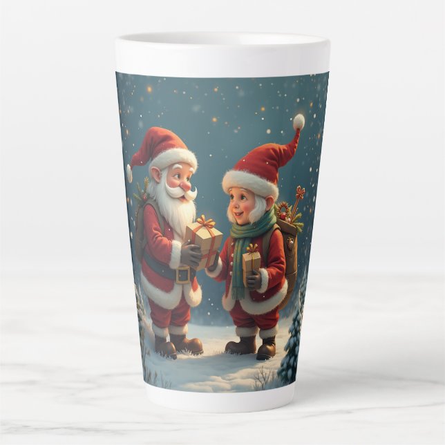 Caneca De Café Latte Natal Latte Mug (Frente)
