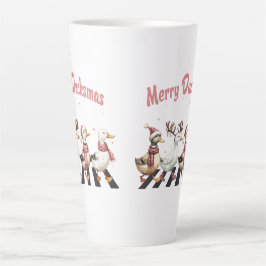 Caneca De Café Latte Natal Latte Mug Feliz Ducksmas