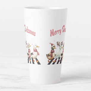 Caneca De Café Latte Natal Latte Mug Feliz Ducksmas