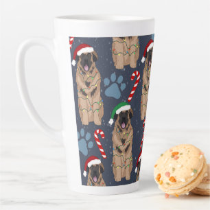 Caneca De Café Latte Natal Leonberger