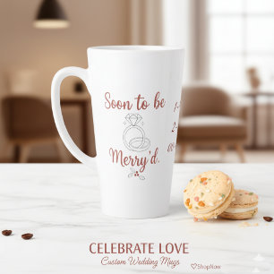 Caneca De Café Latte Natal Personalizado para Logo Casais Felizes