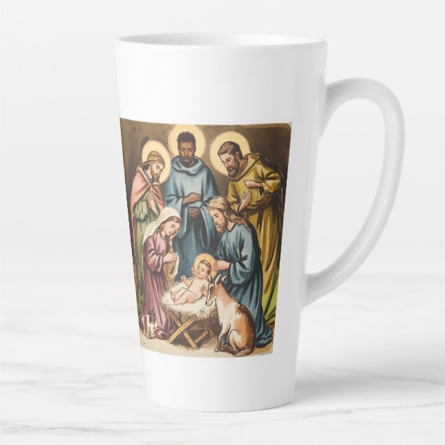 Caneca De Café Latte Natividade nascimento de Jesus (Direita)