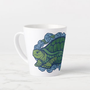 Caneca De Café Latte Nature Amadurece Tartarugas