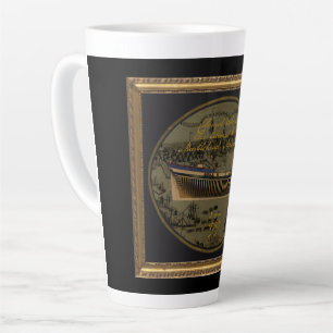 Caneca De Café Latte Navio Colonial Americano Sir Edward Hawke