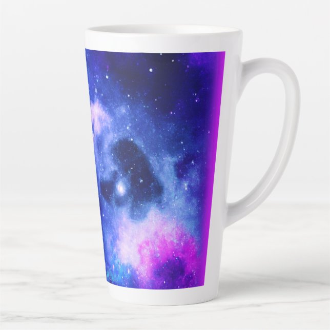 Caneca De Café Latte "Nebula Stars" - Um Comprar de Arte Digital Incrív (Direita)