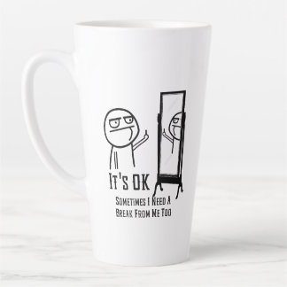 Caneca De Café Latte Need a Break Latte Mug
