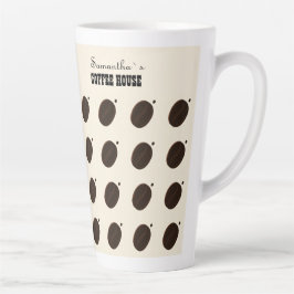 Caneca De Café Latte Negócios Profissionais de Marca de Grão de Café