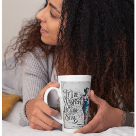 Caneca De Café Latte Negrito, Corajoso e Brilhante - café Elegante