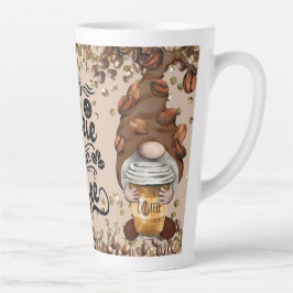 Caneca De Café Latte Nenhum Talkie Antes Dos Gnomos Do Café