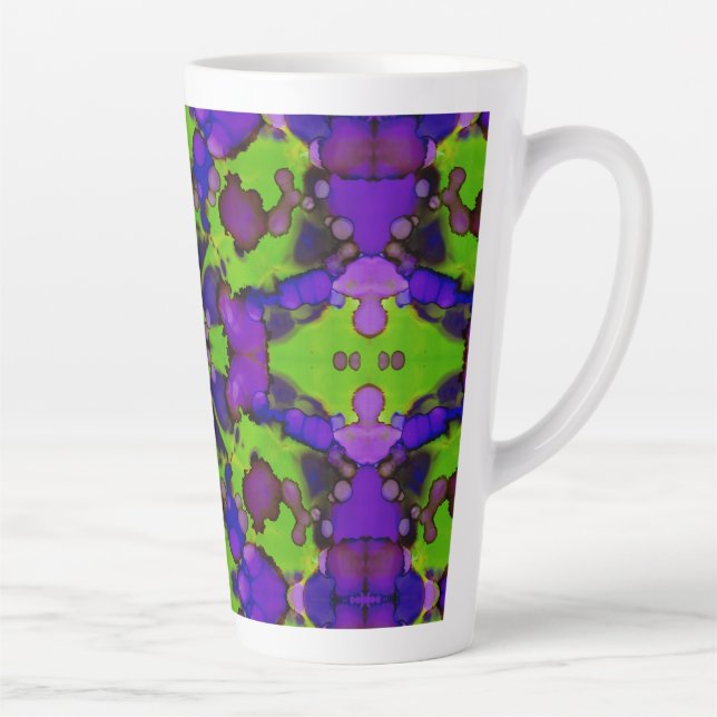 Caneca De Café Latte Neon Bloomstorm (Direita)