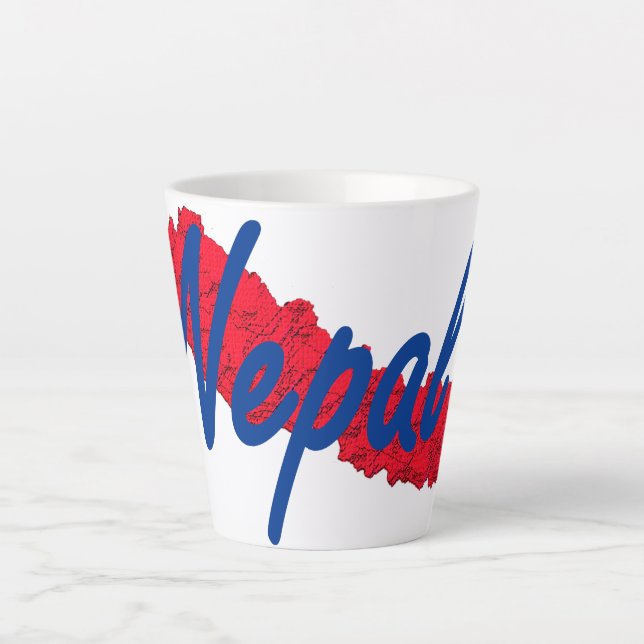 Caneca De Café Latte Nepal (Frente)