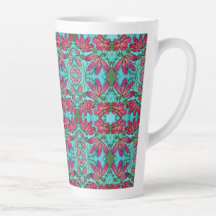 CANECA DE CAFÉ LATTE NEUROGRÁFICO FLORES DE PRIMAVERA