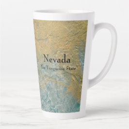 Caneca De Café Latte Nevada The Turquoise State