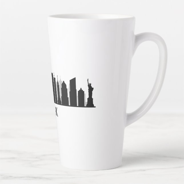 Caneca De Café Latte New York Skyline (Direita)