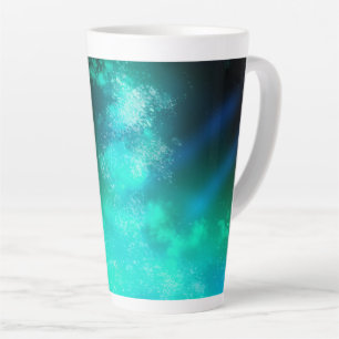 Caneca De Café Latte Night Sky Emerald Latte Mug