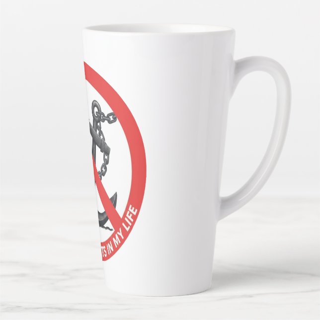 Caneca De Café Latte No attachments in my life (Direita)