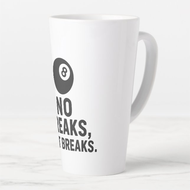 Caneca De Café Latte No Breaks Just Breaks (Ângulo direito)