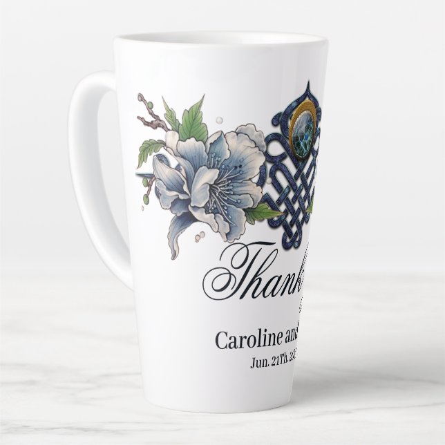 Caneca De Café Latte Nó Celta (Ângulo esquerdo)