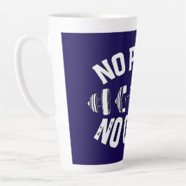 Caneca De Café Latte No Pain No Gain Workout Barbell