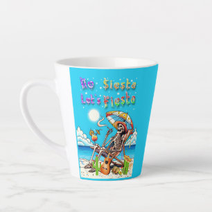 Caneca De Café Latte No Siesta Vamos Fiesta