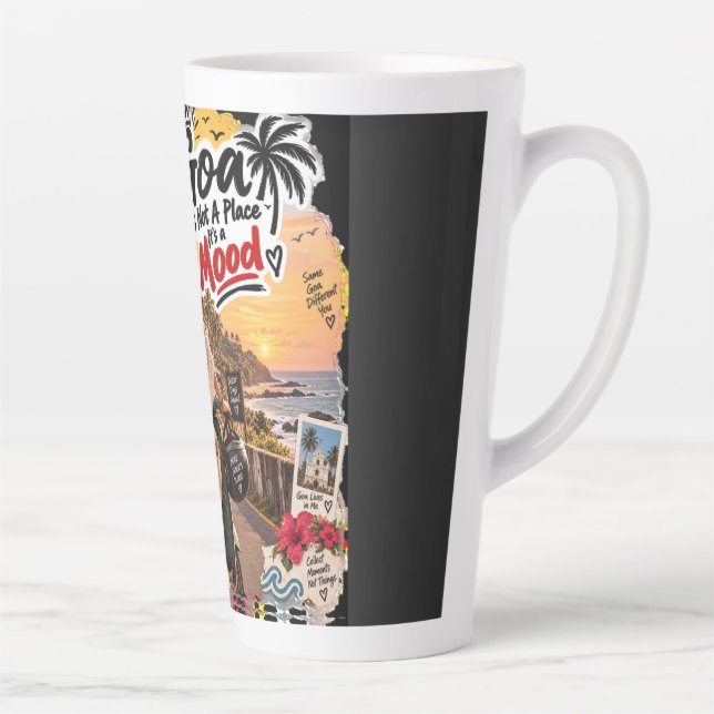 Caneca De Café Latte Noites Douradas – Goa (Direita)