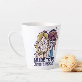 Caneca De Café Latte Noiva Engraçada Para Ser Tudo Está Sob Controle Pr