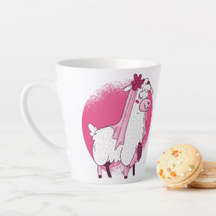 Caneca De Café Latte Noiva LLama Sem Drama BRASILEIRA Piada de Casament
