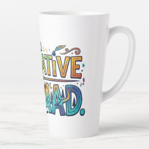 Caneca De Café Latte Nômade Narrativo – Vague Através de Histórias Gráf