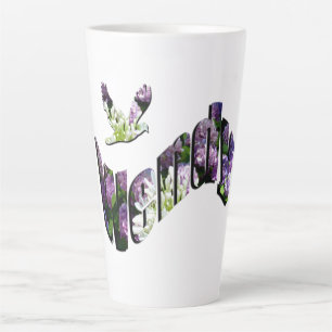 Caneca De Café Latte Nome Floral Wendy,
