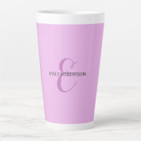 Nome Monograma - Letra Inicial Orchid & Lilac